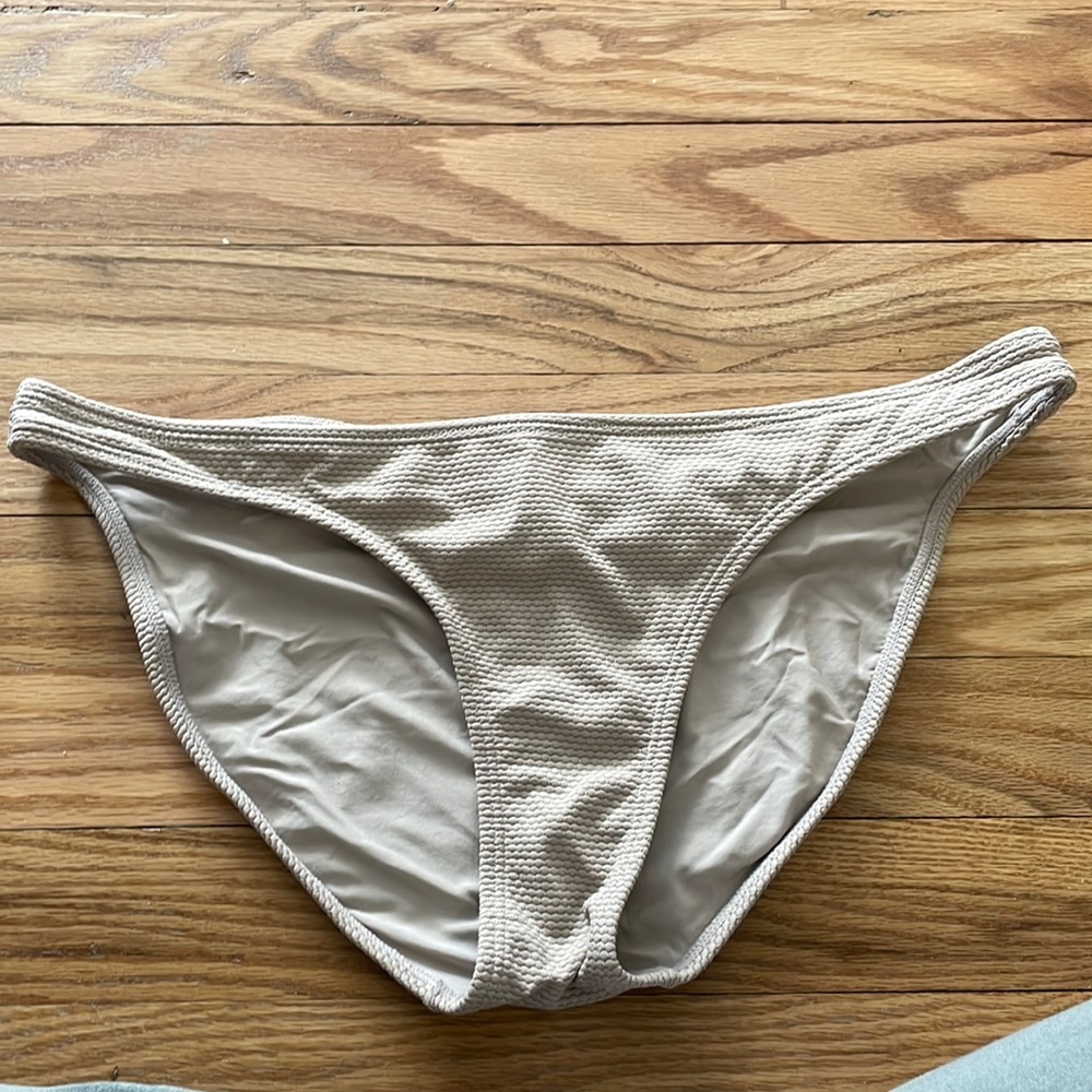 PQ swim cheeky beige sparkle bottoms